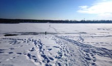 В Алтайском крае мужчина провалился под лед и утонул